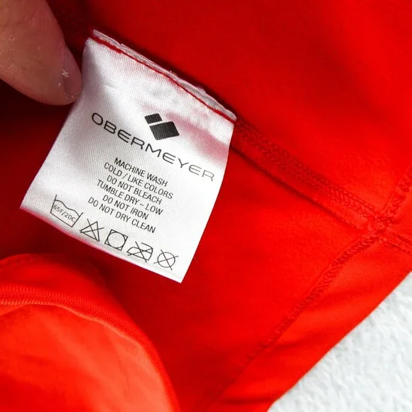Obermeyer Jacket Large Womens‎ Orange 1/4 Zip Aspen Ski Colorado Casual Sporty - Picture 10 of 14